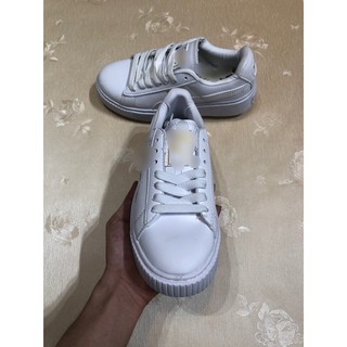 Giày thể thao sneaker trắng trơn