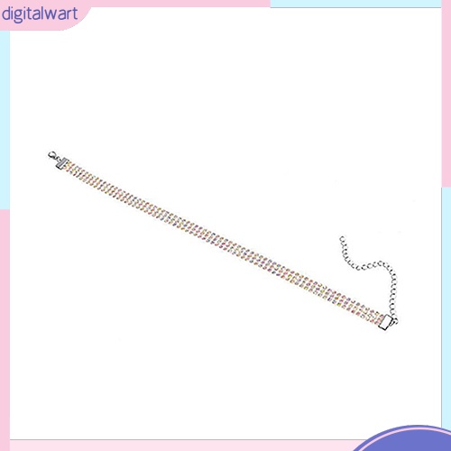 Vòng cổ choker đính đá pha lê nhân tạo lấp lánh sang trọng quý phái dành cho nữ