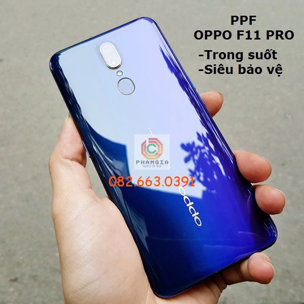 Dán PPF bóng, nhám cho Oppo F11 Pro/ Oppo F11 màn hình, mặt lưng, full lưng viền siêu bảo vệ