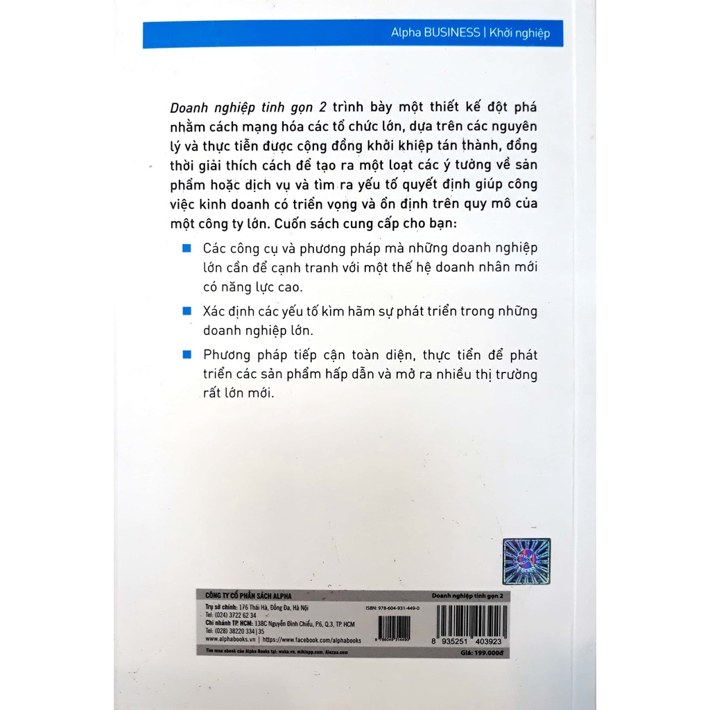 Sách - Doanh Nghiệp Tinh Gọn 2