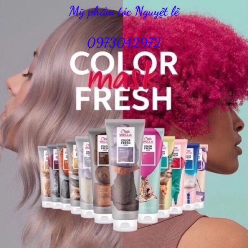 Mặt Nạ Dưỡng Bổ Sung và làm mới màu nhuộm Hạt Màu Wella Color Fresh Mask