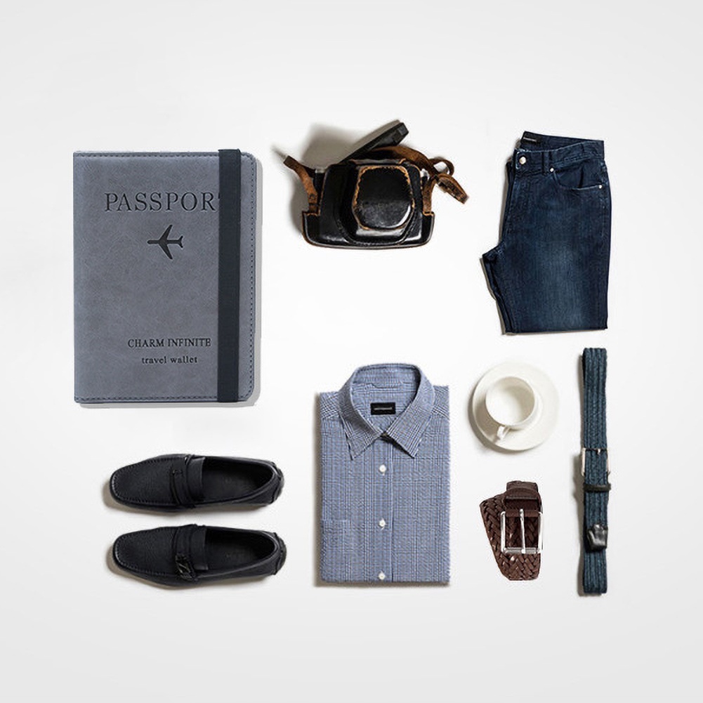 Bao da đựng hộ chiếu/ thẻ ngân hàng/ vé máy bay tiện dụng