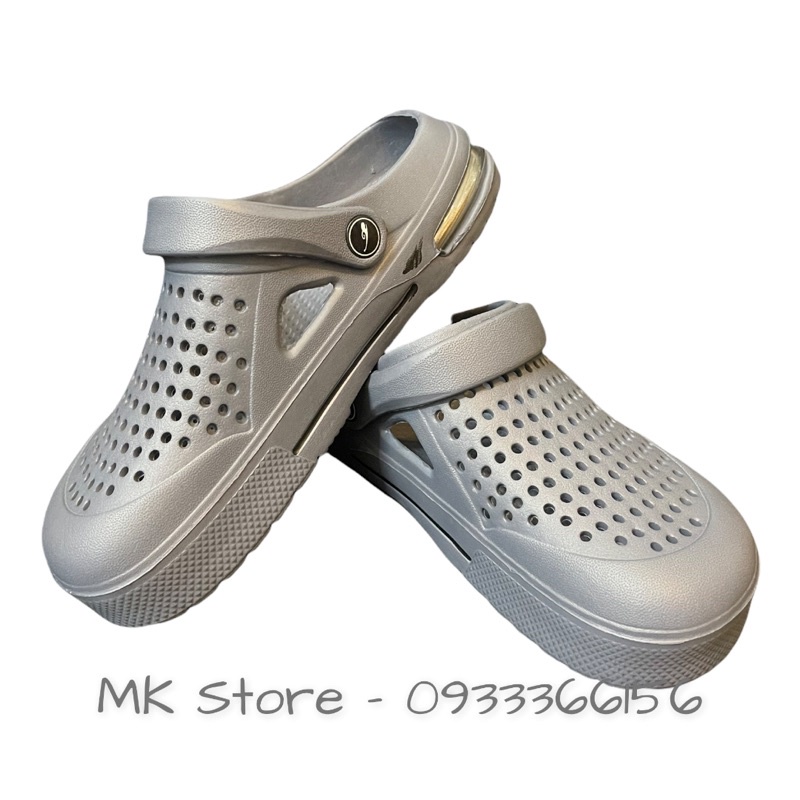 Dép Sục Nhựa Lỗ Bít Mũi Đi Mưa - Dép Crocs nam siêu nhẹ siêu bền mang đi làm không thấm nước - sl018