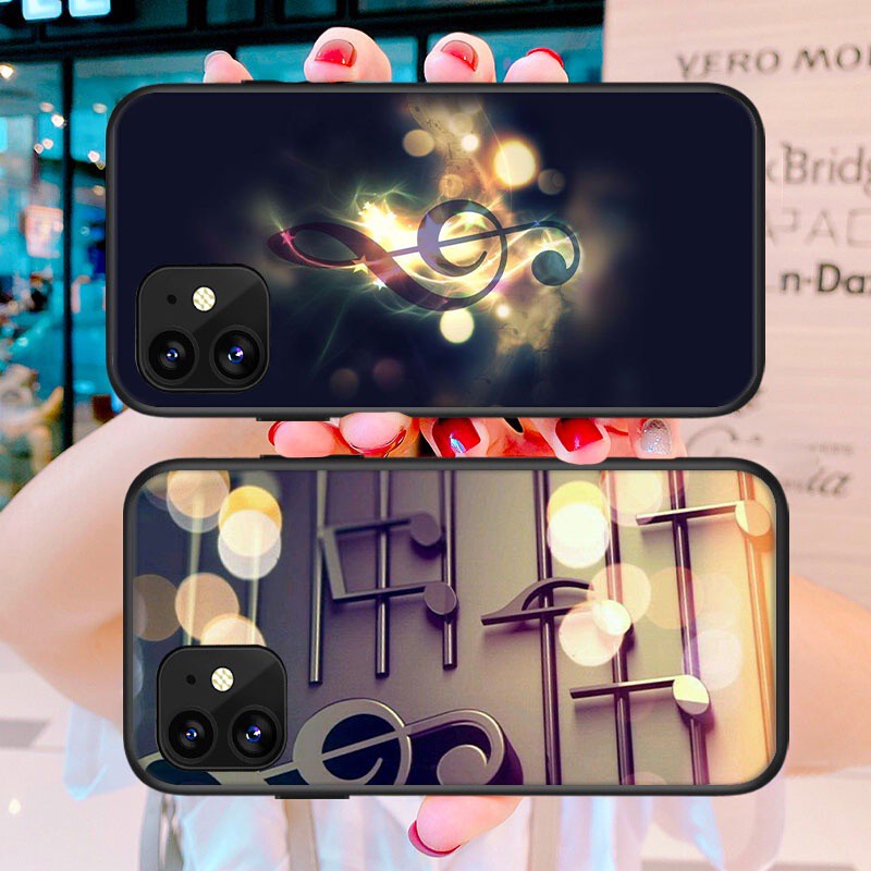 Ốp Điện Thoại Tpu Dẻo In Hình Nốt Nhạc Cho Iphone 5 5s 6 6s 7 8 Plus X Xs Xs Max