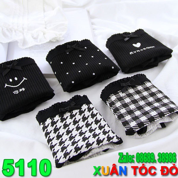 SỈ ZALO RẺ HƠN NHIỀU_ Quần Lót 5 Kiểu Nơ Đen Cực Đẹp 5110 | BigBuy360 - bigbuy360.vn