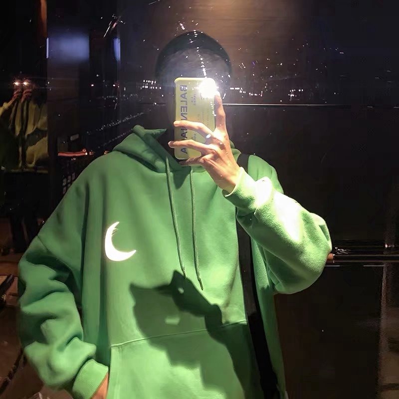 Áo Hoodie In Hình Mặt Trăng Dạ Quang Phong Cách Hàn Quốc Cho Các Cặp Đôi | BigBuy360 - bigbuy360.vn