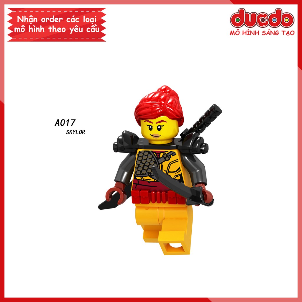 Minifigures các nhân vật trong Ninjago tuyệt đẹp - Đồ chơi Lắp ghép Xếp hình Mini Ninja Mô hình LeLe A017 - A024