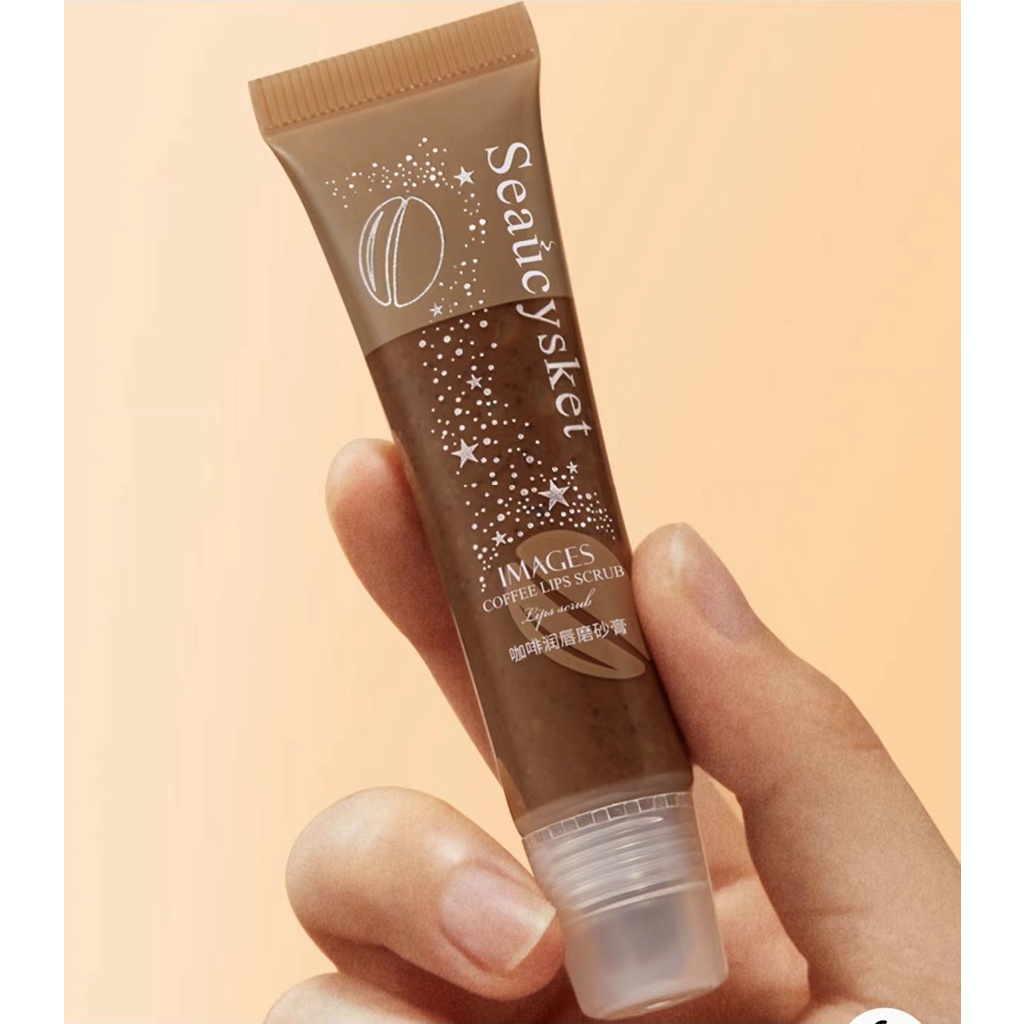 Tẩy tế bào chết cho da môi CHIẾT XUẤT BỘT CÀ PHÊ giúp môi hồng hào, mịn màng nội địa Trung