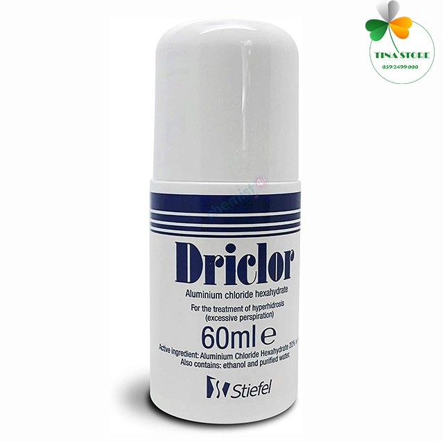 Driclor 60ml Của Anh - Lăn Khử Mùi Mồ Hôi Tay Chân Nách | BigBuy360 - bigbuy360.vn