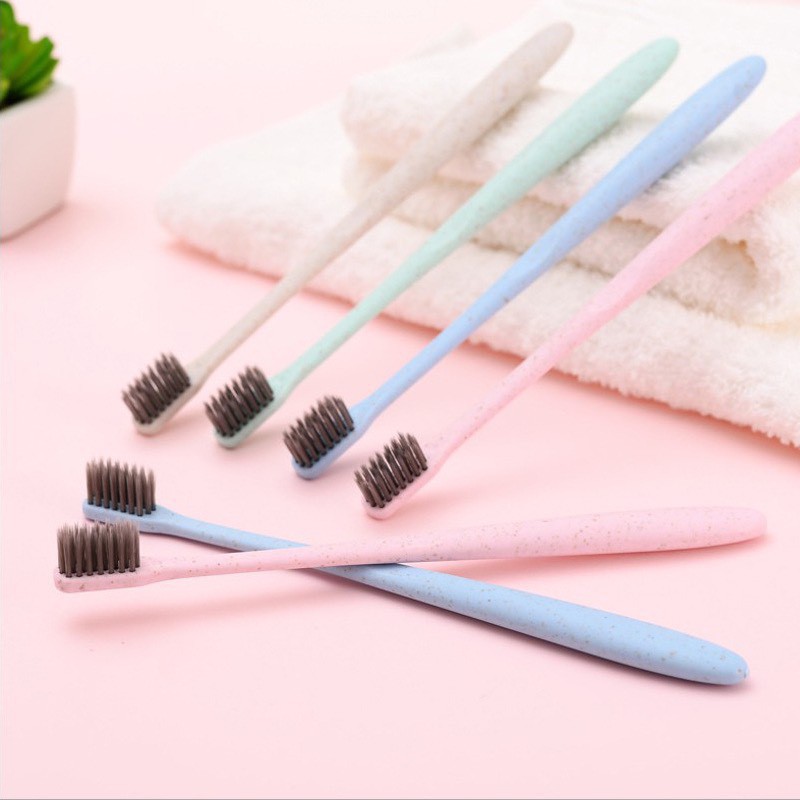 Set 10 cây bàn chải đánh răng lúa mạch tiện ích thân thiện với môi trường 88071 shop88