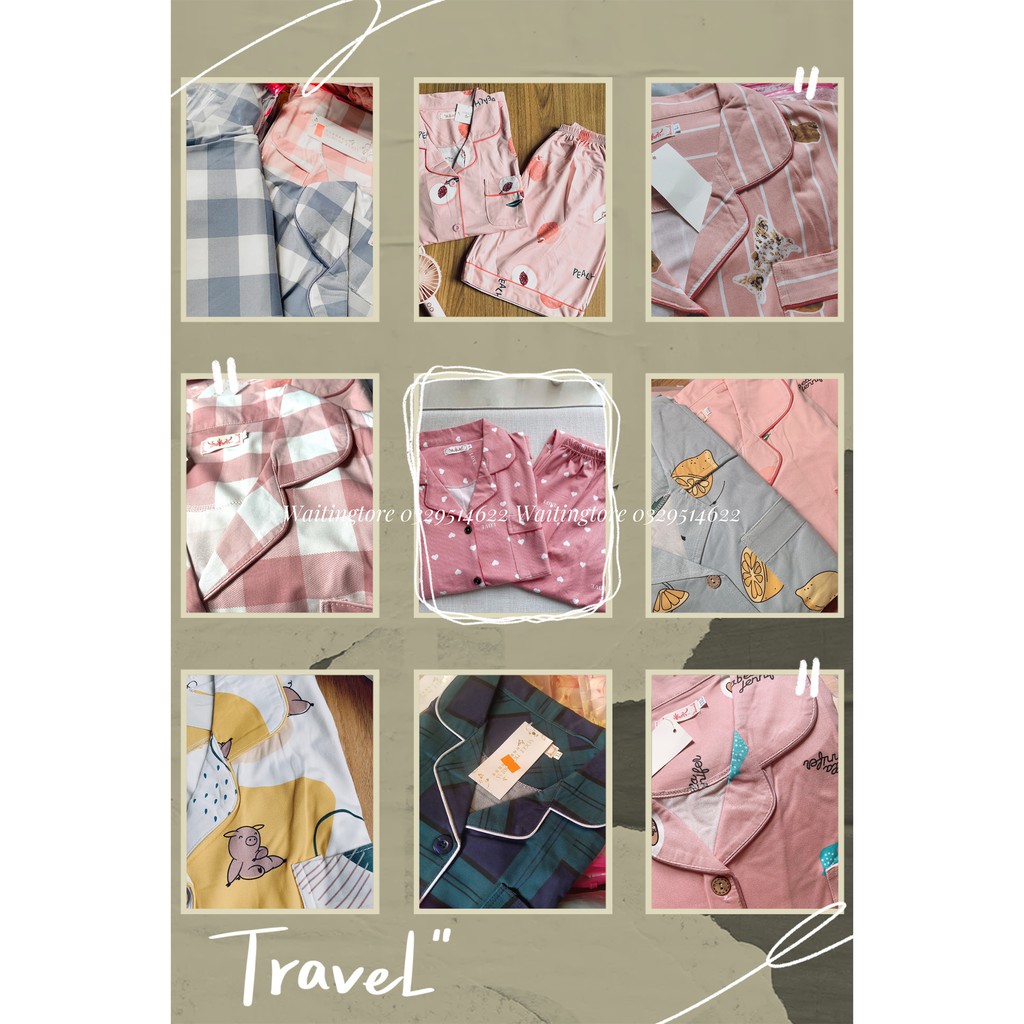 Pijama, Bộ Ngủ Nữ cotton thun ngắn tay quần dài CDCP01 | BigBuy360 - bigbuy360.vn