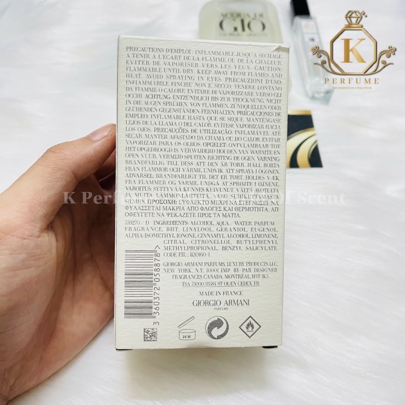 [K Perfume Chính Hãng] Nước Hoa Nam Acqua Di Gio Pour Homme For Men | Thế Giới Skin Care