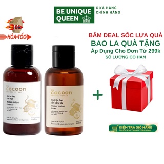 Combo Gel rửa mặt bí đao Cocoon thiên nhiên 140ml Và Nước Cân Bằng Toner bí đao Cocoon 140ml Dưỡng Ẩm Sạch Da