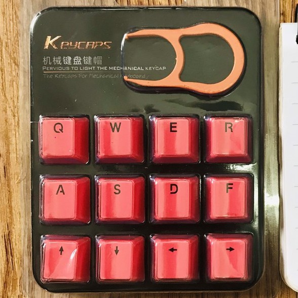 Bộ keycap WASD, mũi tên, QWER xuyên LED dành cho bàn phím cơ - Chất liệu PBT - Profile OEM