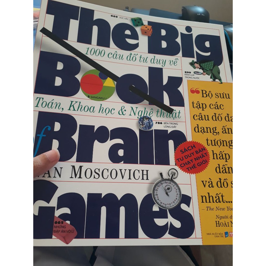 Sách - The Big Book Of Brain Games - 1000 Câu Đố Tư Duy Về Toán, Khoa Học &amp; Nghệ Thuật Tặng Sổ Tay