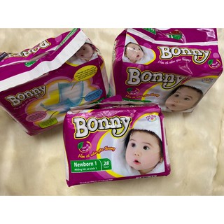 [THẮM ĐINH] bỉm con Bonny newborn 28 miếng