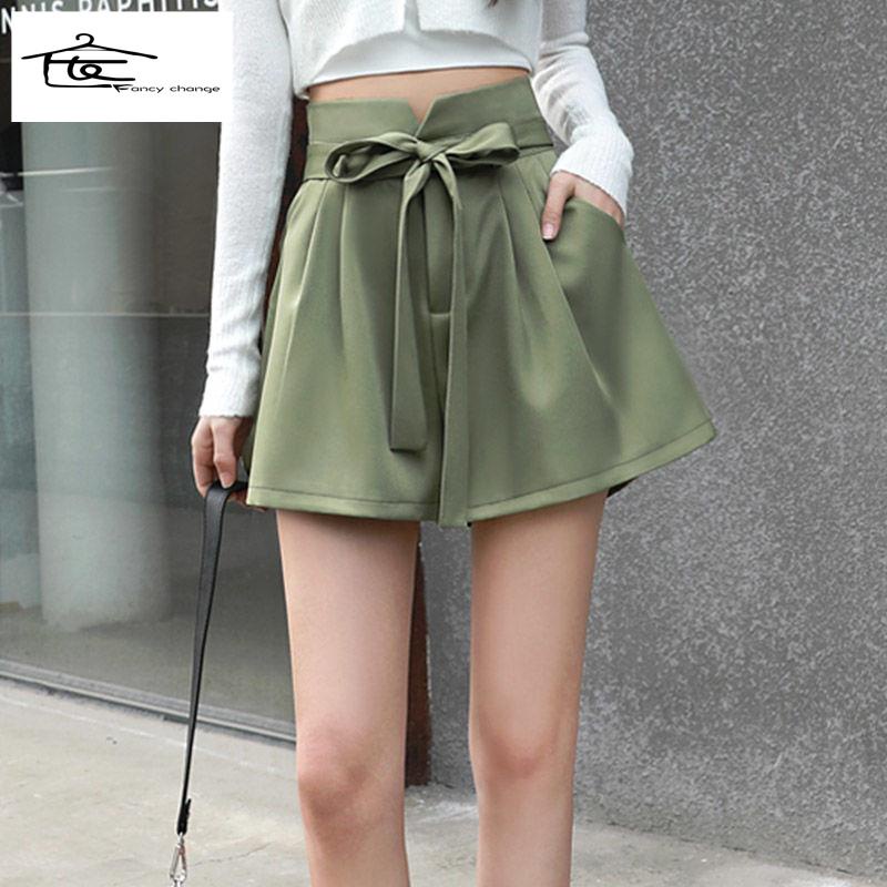 Quần Short Lưng Cao Dáng Chữ a Phong Cách Hàn Quốc Thời Trang Mùa Hè Mới Cho Nữ