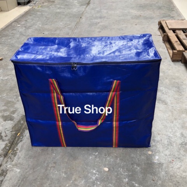 Size 1,2,3,4- Túi bạt đa dụng có khóa kéo hai đầu- Xanh dương