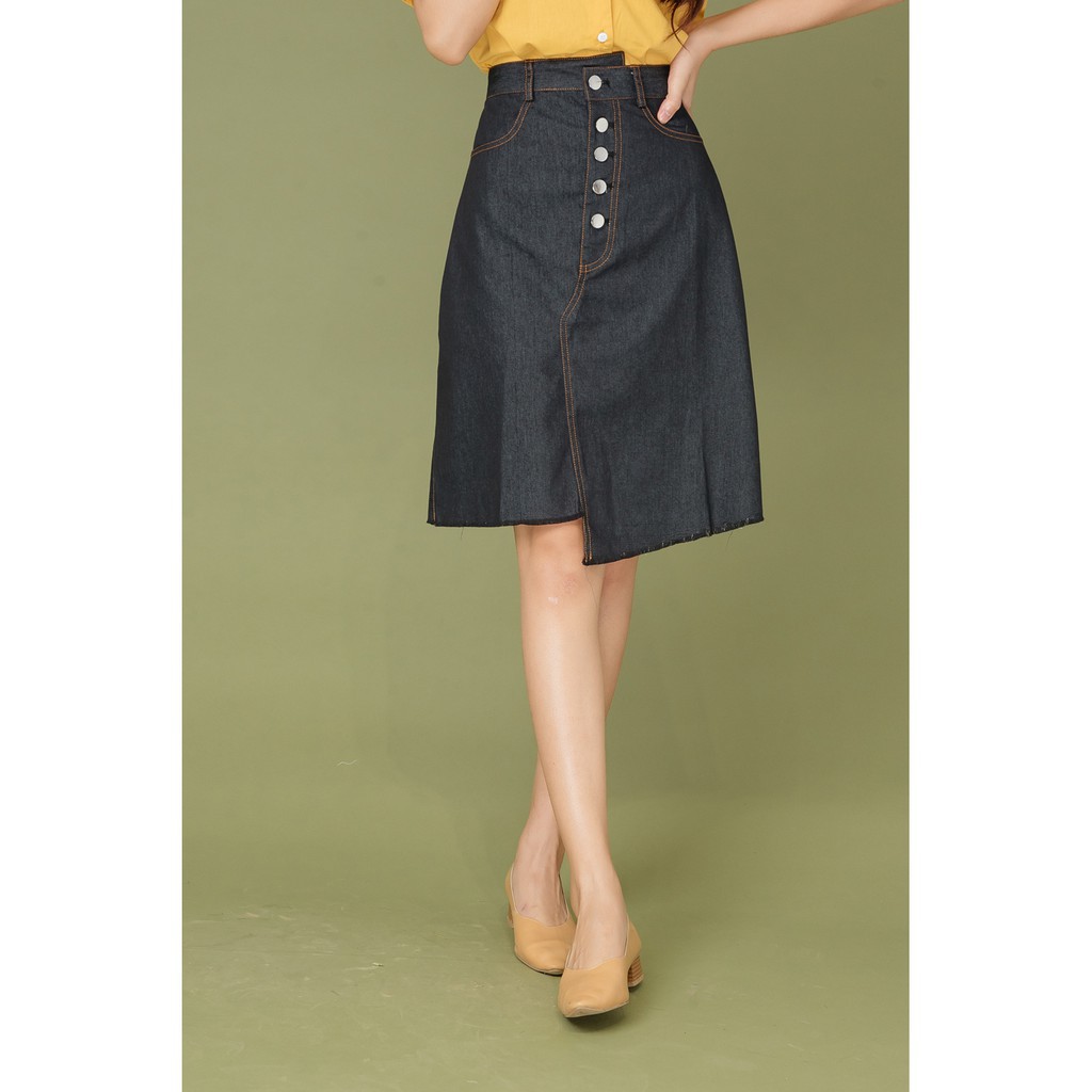 92 Wear - Chân váy jean lệch gấu -Hàng nhập khẩu | BigBuy360 - bigbuy360.vn