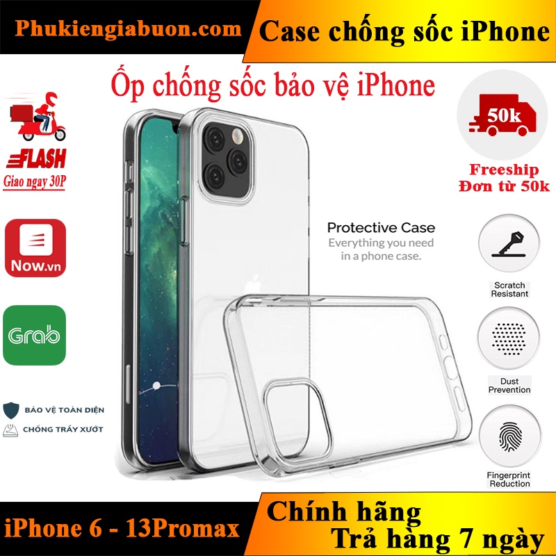 Ốp lưng dẻo chống va đập cao cấp cho Iphone - Giá sỉ