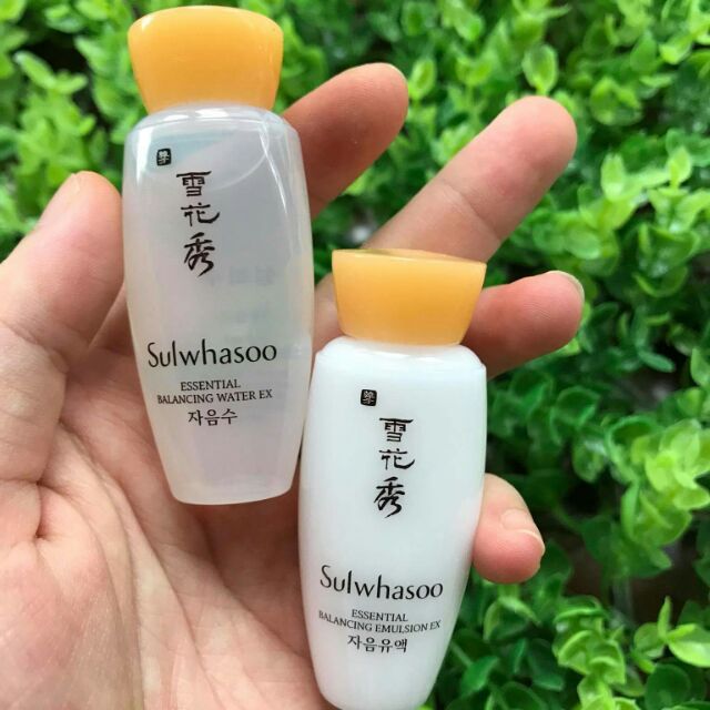 Cặp nước hoa hồng sữa dưỡng nhân sâm cao cấp sulwhasoo 15ml x2