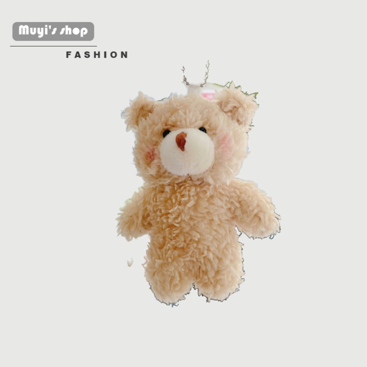 Móc khóa thiết kế hình gấu dễ thương mềm mại