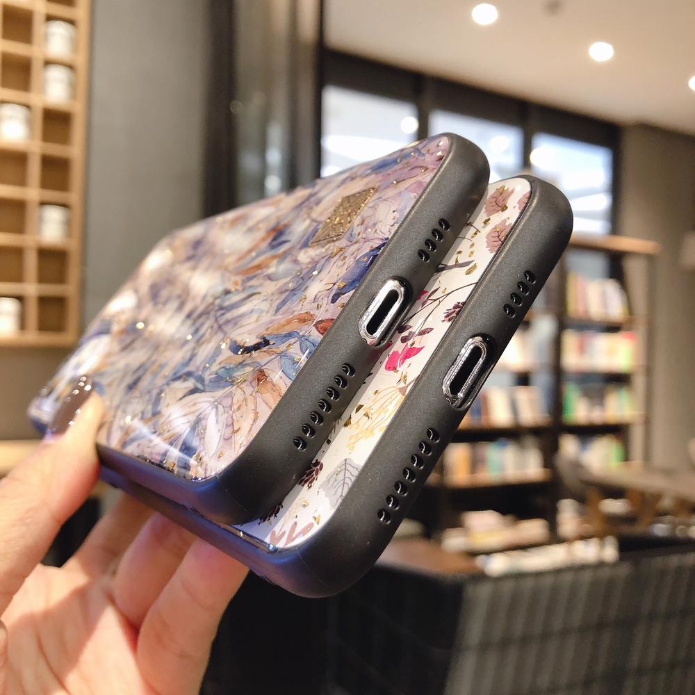 Ốp điện thoại trang trí kiểu lá mùa thu cho iphone 6 6s 7 8 plus xs max xr 11 pro max se2020
