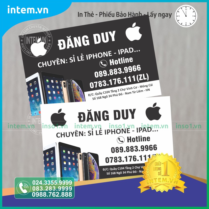 IN THẺ BẢO HÀNH SẢN PHẨM