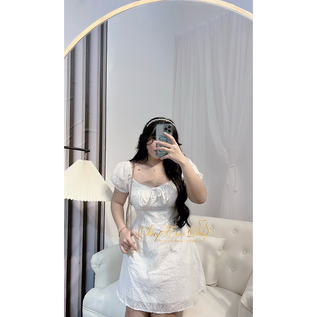 (TÁO ĐỎ BIGSIZE 55-90KG) Đầm hoa cúp ngực dáng xòe tiểu thư ngọt nào nữ tính D59 (ảnh thật shop chụp 100%) 🍎🍎🍎 | BigBuy360 - bigbuy360.vn