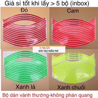 Giấy dán vành -niềng các loại xe (màu ngẫu nhiên) loại 3M