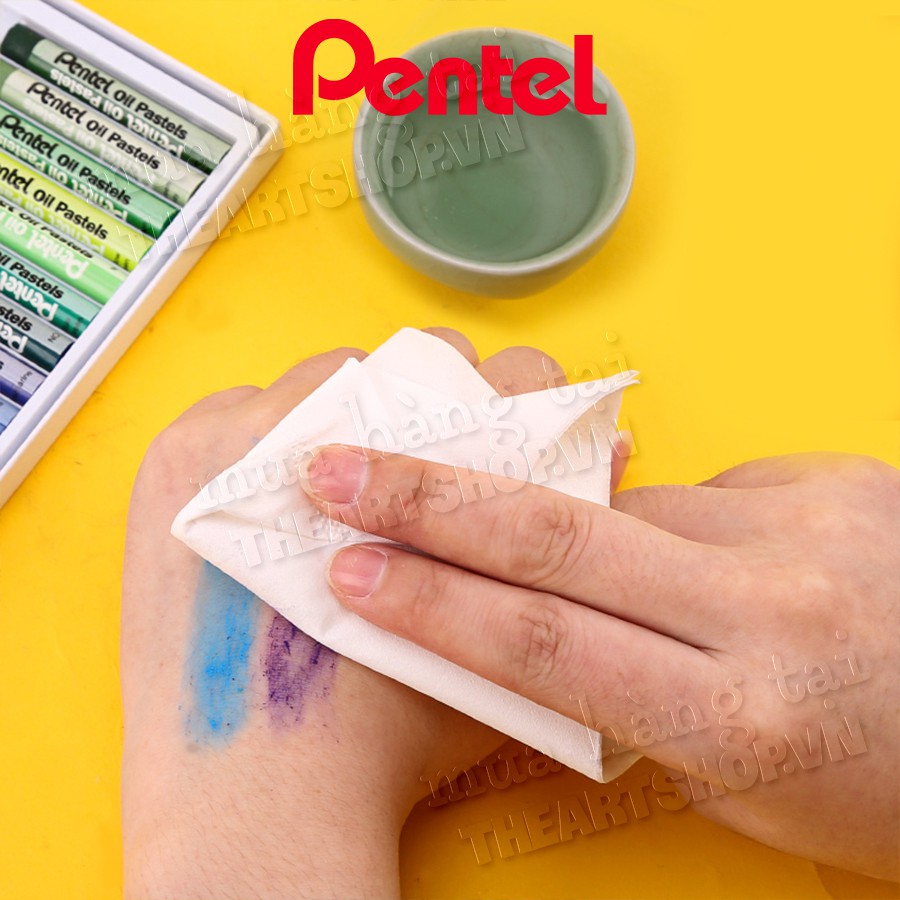 THEARTSHOP Bộ màu sáp dầu PENTEL 16/25/36/50 màu - PENTEL Arts Oil Pastels Set