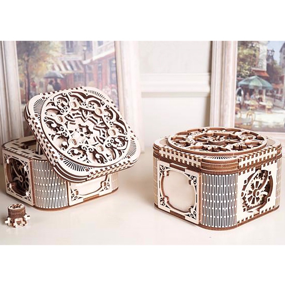 Mô Hình Lắp Ráp Gỗ 3D Chuyển Động Hộp Đựng Đồ - Trang Sức The Craft House