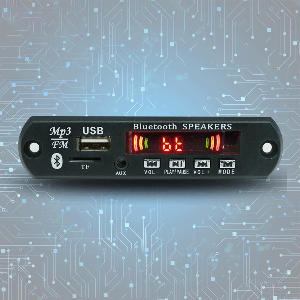 Bảng mạch giải mã MP3 ZIQQUCU XF0205 khuếch đại công suất TF 2*15W hỗ trợ MP3/ USB/ TF/ FM/ bluetooth 5.0