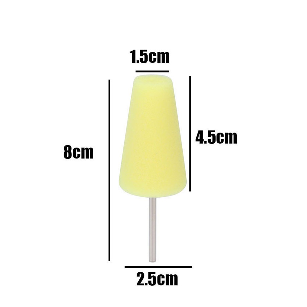 Đầu mút xốp hình nón / tròn đánh bóng xe hơi