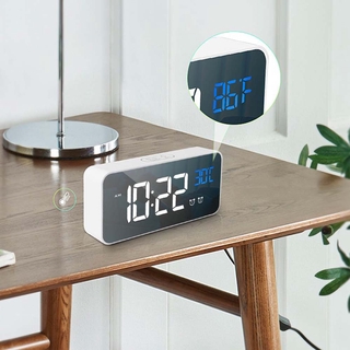 Đồng Hồ Điện Tử Để Bàn Có Đèn Led Hiển Thị Nhiệt Độ