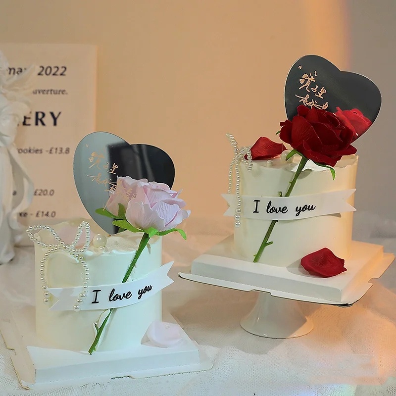 Gương acrylic Phản Quang Trang Trí Bánh Kem Sinh Nhật / Lễ Tình Nhân