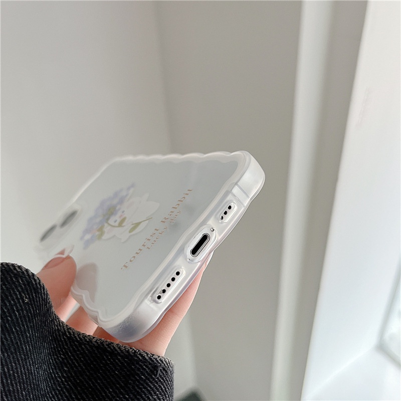 Ốp lưng IPhone  trong lượn sóng thỏ hoa 6/6s/6plus/6splus/7/7plus/8/8plus/xs/11/12/13/14/pro/max/plus/promax TLS16