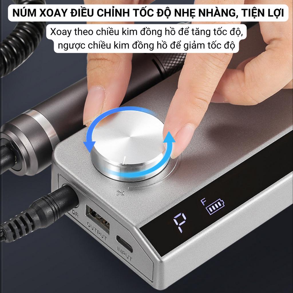 Máy Mài Nail, Máy Mài Móng NAIL DRILL UV-501, Máy Mài Móng Tay Tích Điện, Mài Gel Bột Mini Cầm Tay- Bảo Hành 12 Tháng