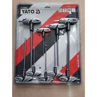 Bộ lục giác chữ t đầu sao 9 chi tiết yato yt-05615, yato chính hãng