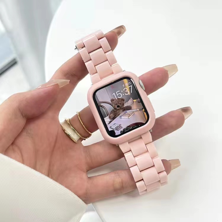 Bộ Dây Đeo + Vỏ Bọc Bằng Nhựa Cho Đồng Hồ Apple Watch 7 6 SE 5 4 3 2 1 Kích Thước 41MM 45MM 42MM 38mm 40mm 44mm 42MM