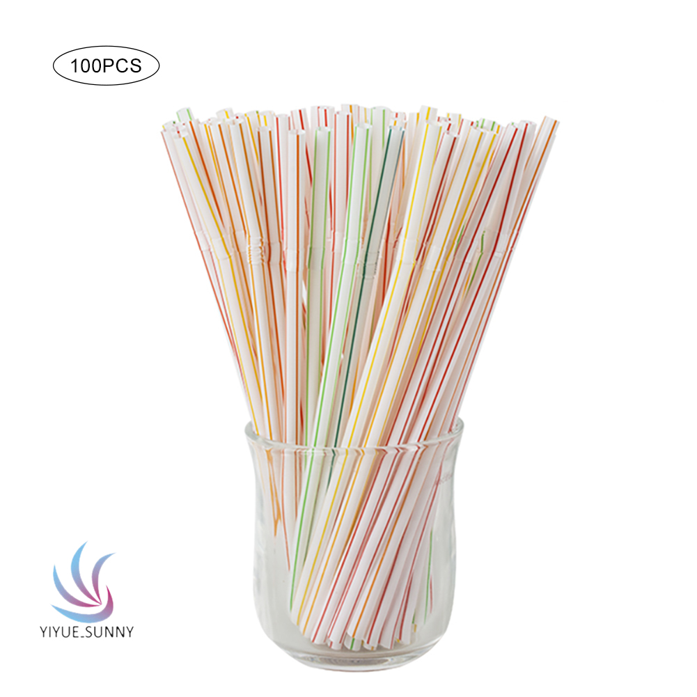 Set 100 Ống Hút Nhựa Dùng Một Lần Tiện Dụng