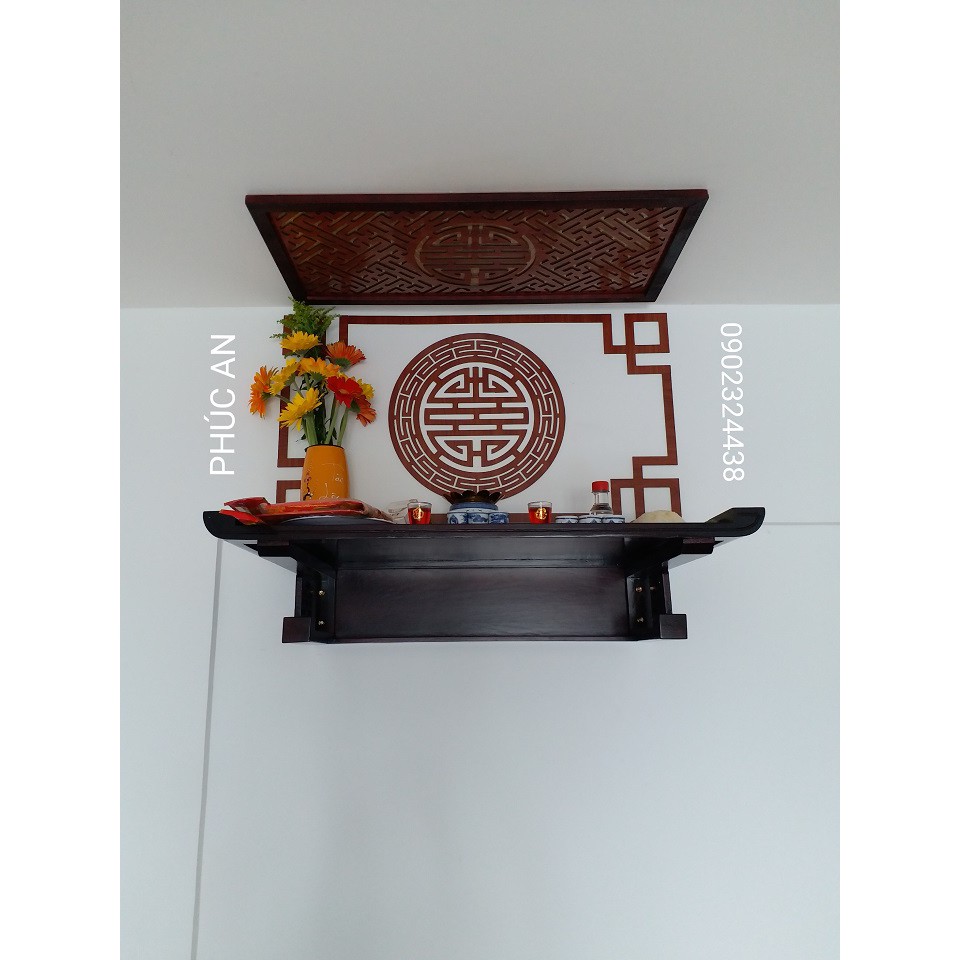 Mẫu bàn thờ treo tường đẹp bàn thờ size 88 - 48 giao đầy đủ y như hình tại Nguyễn Xiển Hà Nội