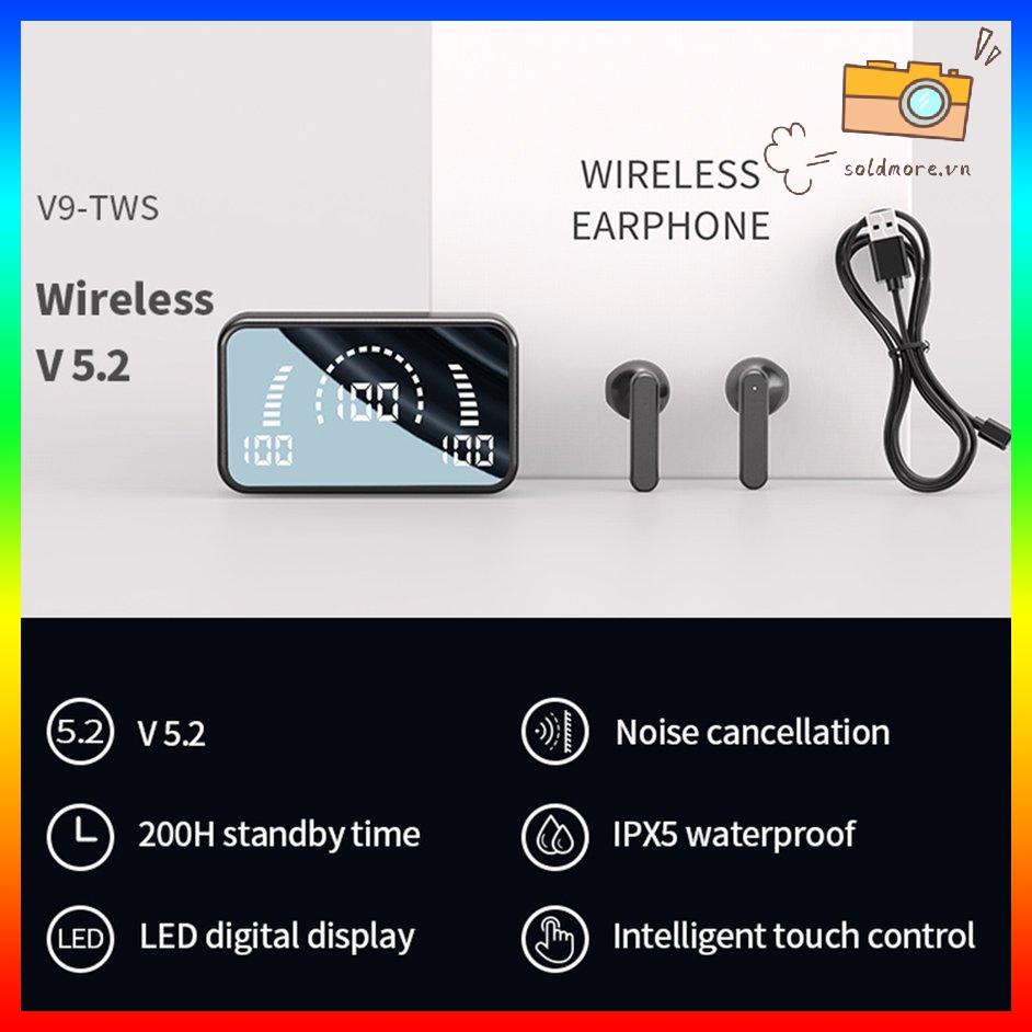 [SOE] S20 Mirror Wireless Headset 5.2 Mini Binaural Invisible In-ear Long Standby