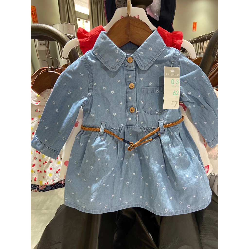 Váy jean kèm belt PRIMARK bé gái dư xịn.