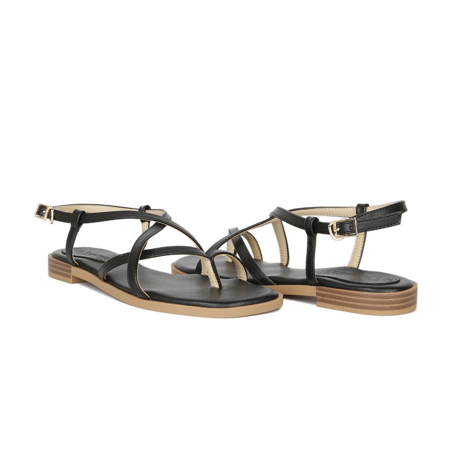 [Giảm Giá] Giày Sandal Hạnh Dung HD04426AD ( Màu kem - Đen - Hồng )