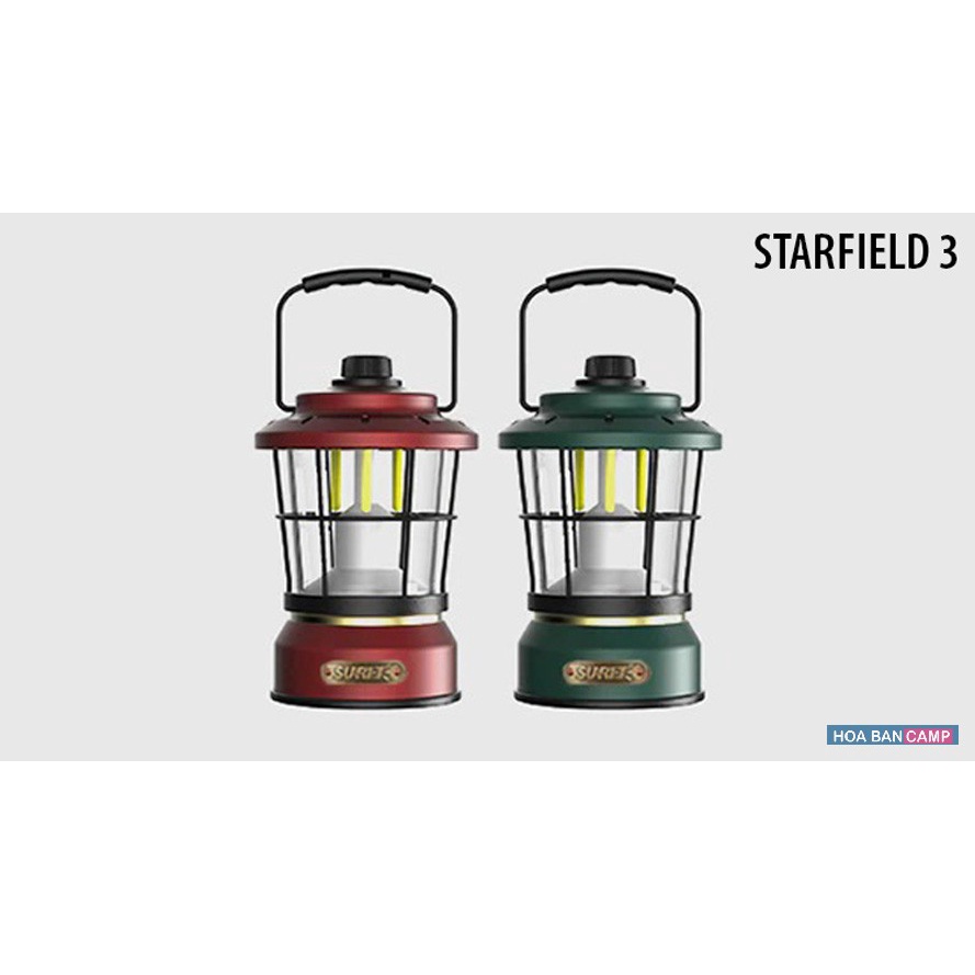 Đèn Bão Cắm Trại Vintage Sunrei STARFIELD 3 | 230Lumens