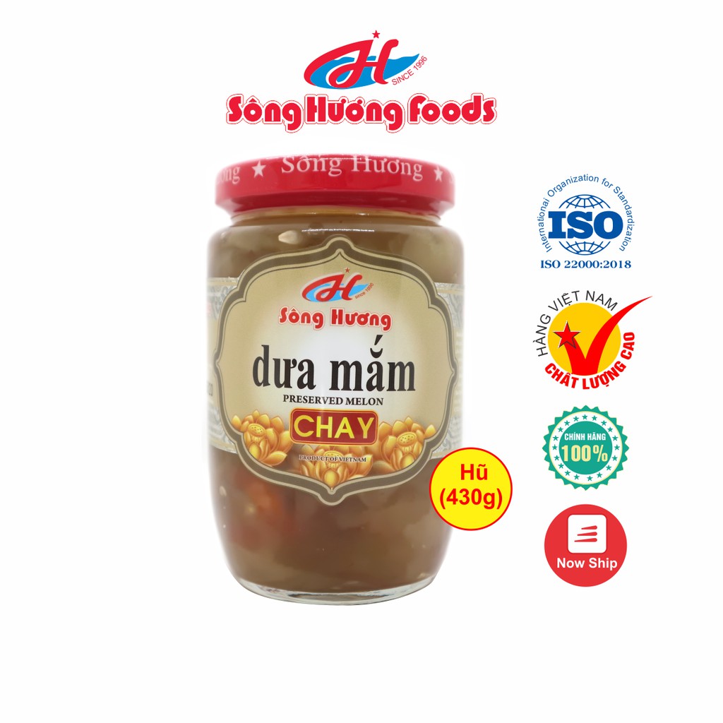 Dưa Mắm Chay Sông Hương Foods Hũ 430g - Thực phẩm chay, cung cấp vitamin, tốt tiêu hóa
