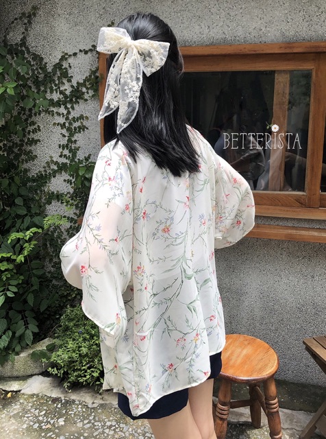 {hơn 30 mẫu} Kimono voan hoạ tiết Betterista