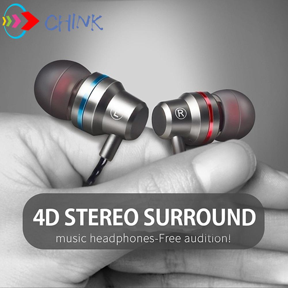 CHINK 3.5mm HIFI Super Bass Headset In-Ear Earphone Stereo Earbuds Headphone Wired Mic