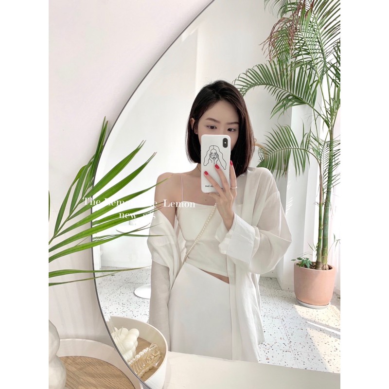 [100% GIỐNG ẢNH] Áo sơ mi cổ bẻ tay dài đơn giản thời trang hè | BigBuy360 - bigbuy360.vn